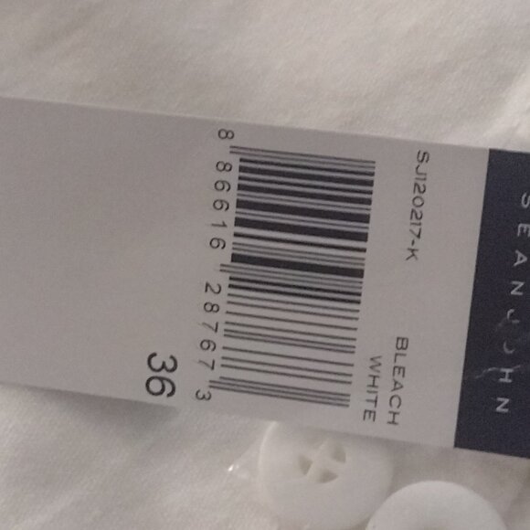 Vintage Mens Sean John size 36 baggy shorts blend linen and cotton new white - Picture 4 of 5